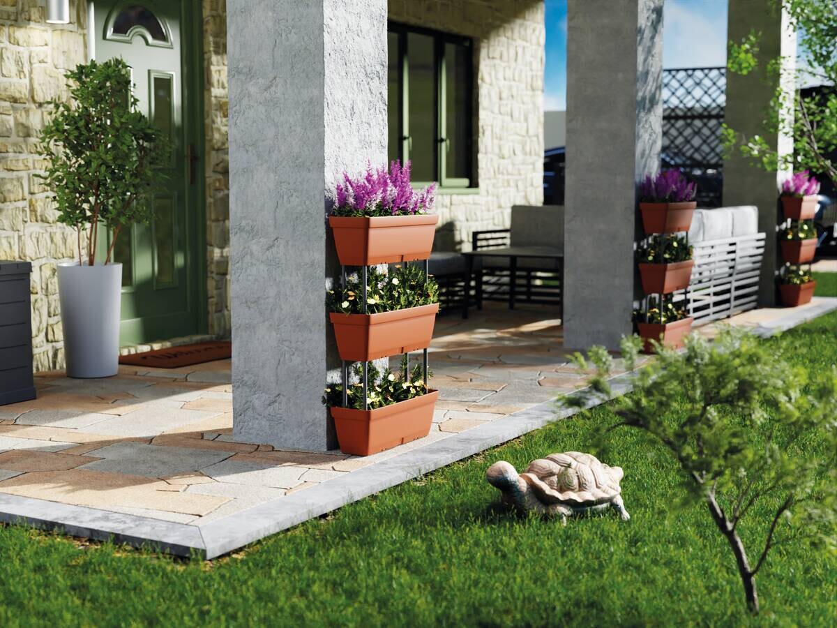 Lolego Veg Pflanzständer braun Polypropylen B/H/L: ca. 17x32x50 cm