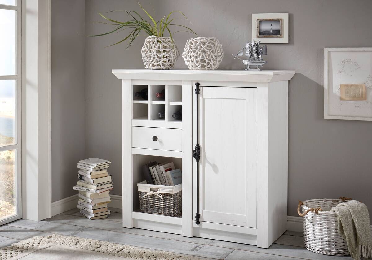 Sideboard Westerland weiß B/H/T: ca. 105x100x45 cm