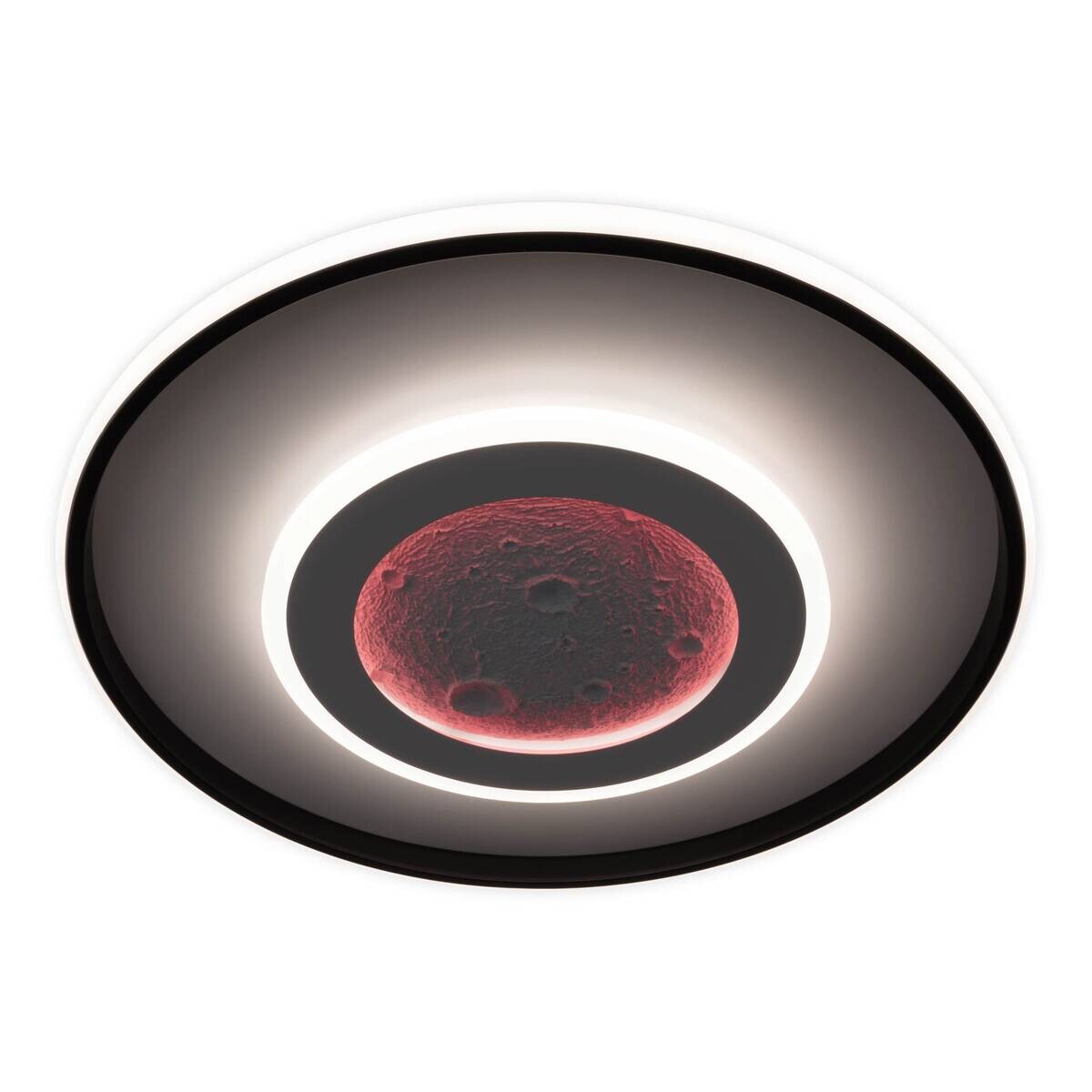 Näve Leuchten Deckenleuchte weiß Metall Kunststoff B/H/T: ca. 50x6x50 cm null 3 Brennstellen