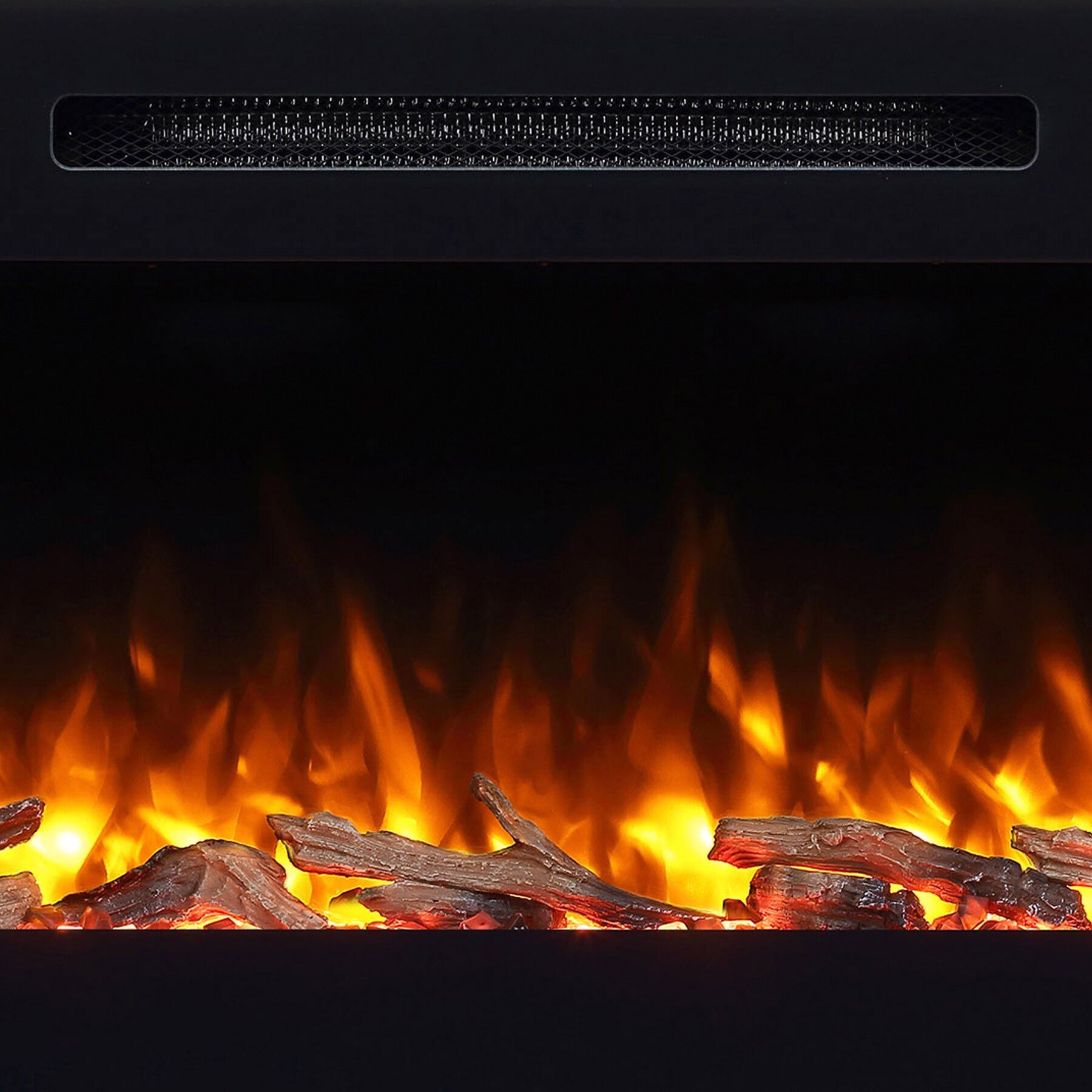 Balderia Einbaukamin Fiamma schwarz B/H/T: ca. 103x14,5x51,5 cm