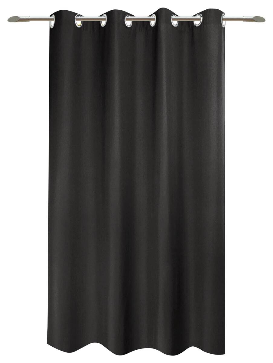 POCOline Ösenvorhang Sorrento schwarz B/L: ca. 140x175 cm