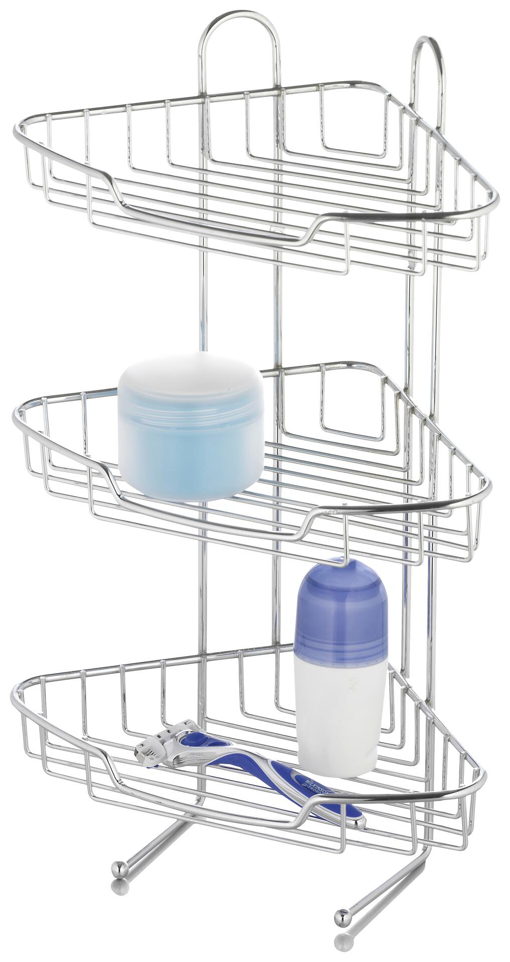 Eckregal Chrom Chrom B/H/L: ca. 20x42,5x20 cm