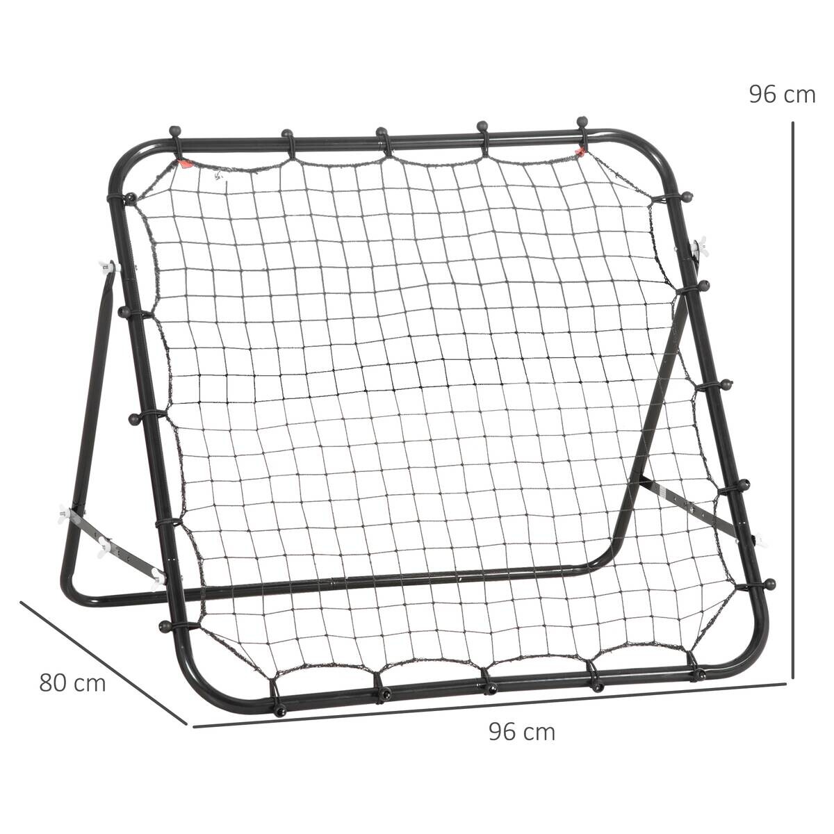 HOMCOM Kinder Fußballtor schwarz B/H/L: ca. 80x96x96 cm