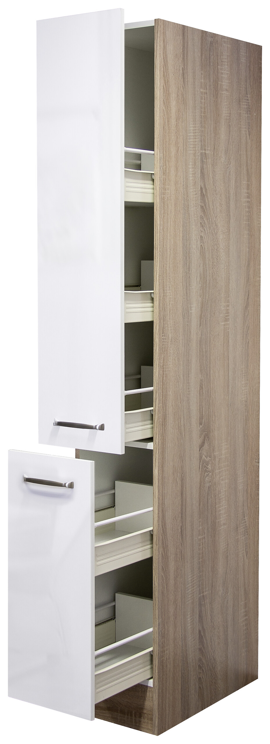 Apothekerschrank Valero weiß Hochglanz B/H/T: ca. 30x200x57 cm