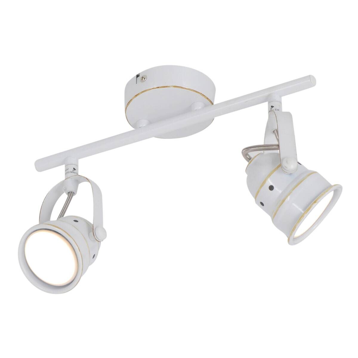 Näve Leuchten Spotleuchte 1222123 weiß Metall B/H/T: ca. 30x16x30 cm 2 Brennstellen