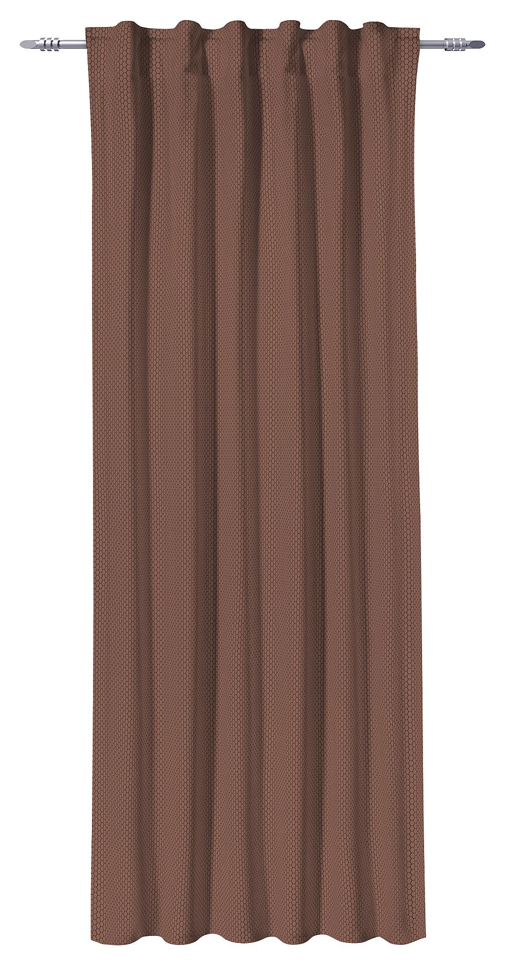 POCOline Kombivorhang Wabe Mocha Mousse B/L: ca. 135x245 cm