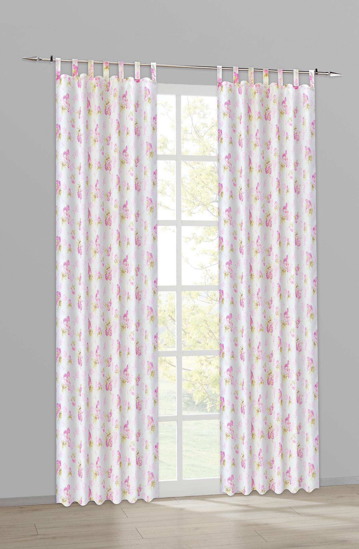 POCOline Kombivorhang Rosemarie-II rosé B/L: ca. 135x245 cm