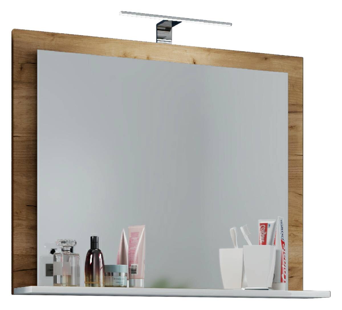 VCM Möbel Wandspiegel Lendas Eiche Honig B/H/T: ca. 60x65x17 cm