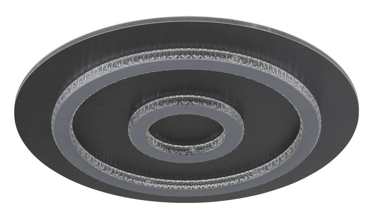 GLOBO LED-Deckenleuchte mattschwarz anthrazit hellgrau Kunststoff Metall H/D: ca. 5,5x45 cm 1 Brennstellen