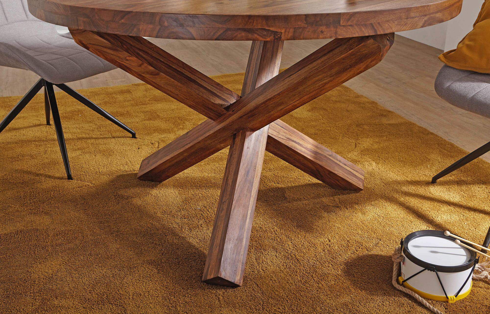 Esstisch natur H/D: ca. 75x120 cm