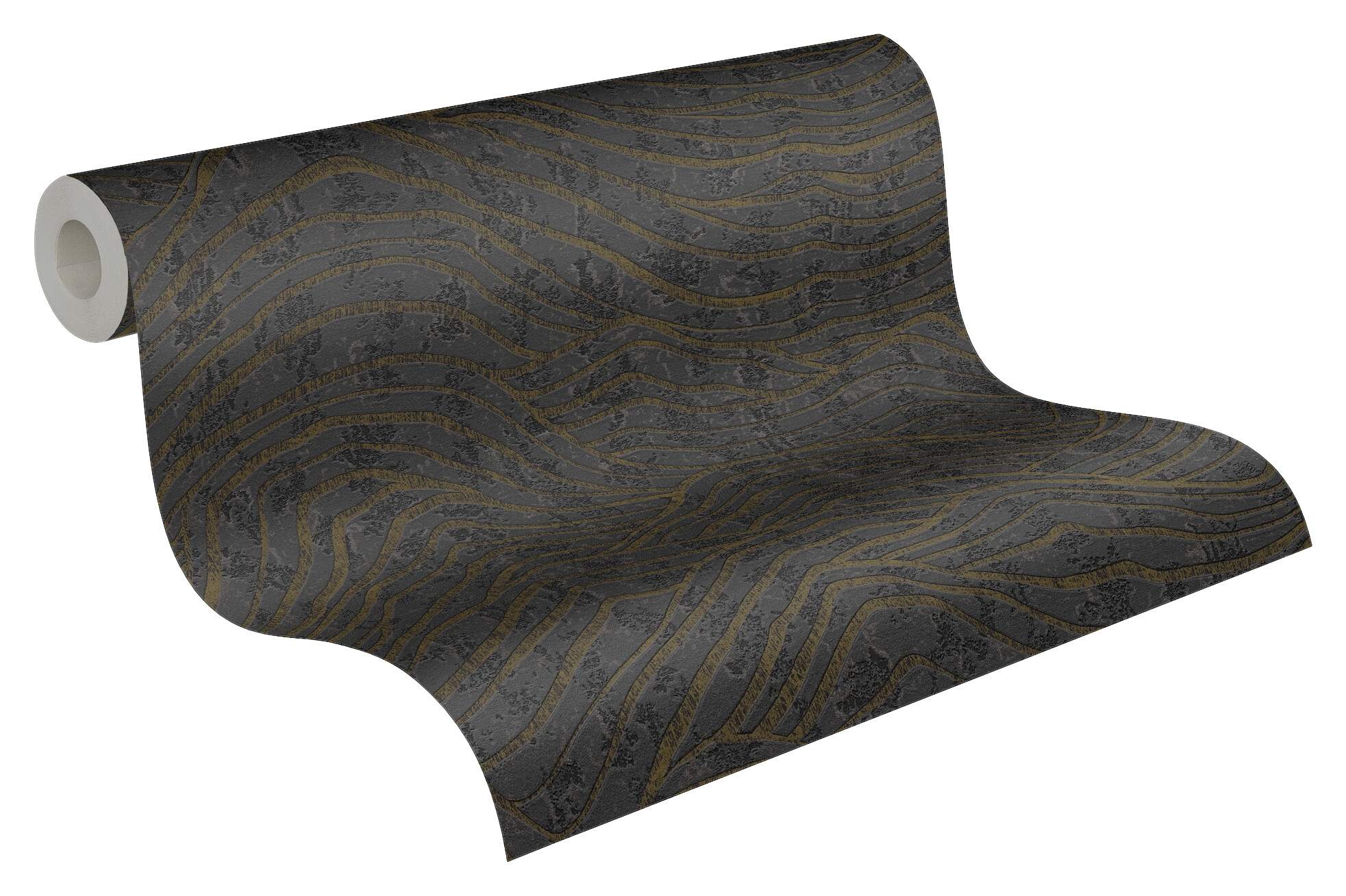 A.S.Creation Vliestapete silber schwarz B/H/D: ca. 53x1005x8,4 cm