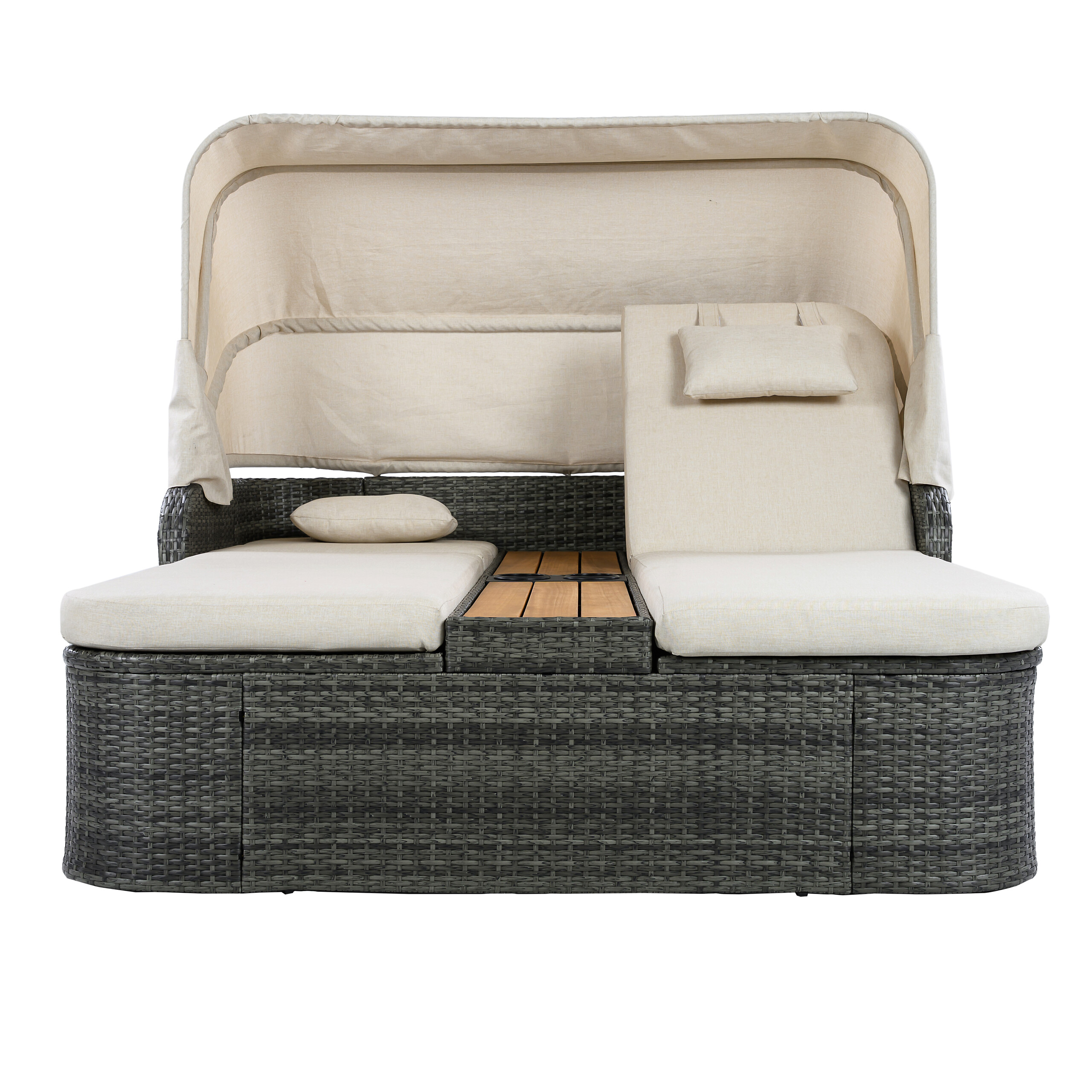 POCOline Gartenliege beige Stahl