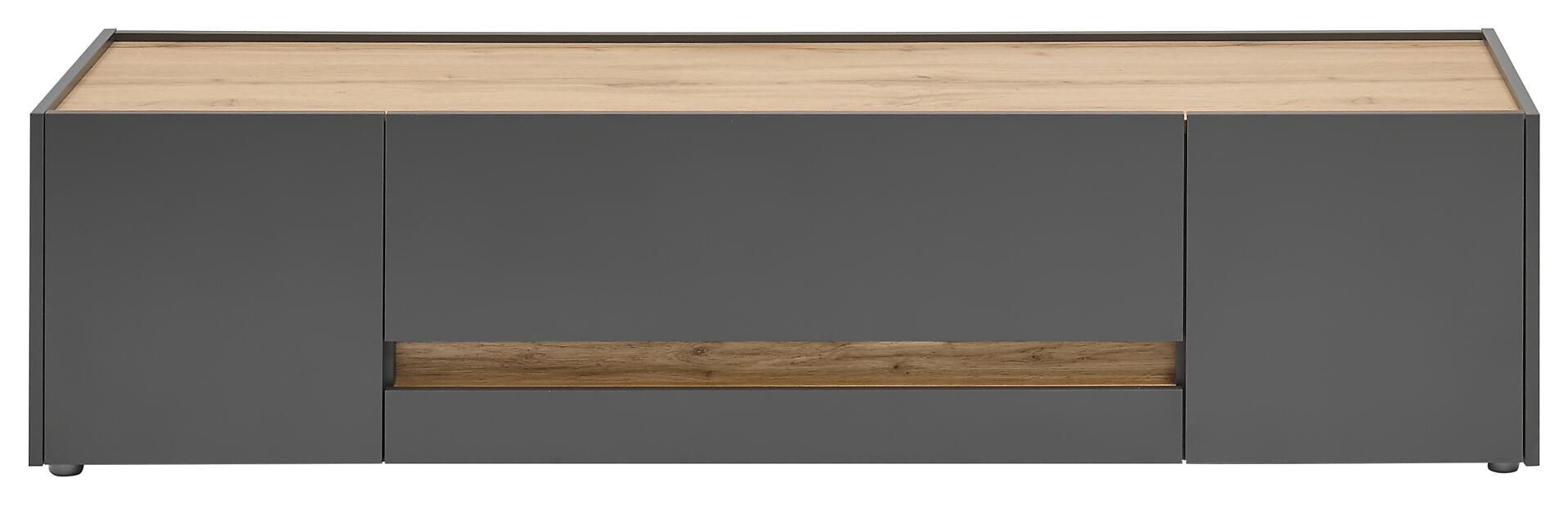 TV-Lowboard City Eiche Wotan Nachbildung anthrazit B/H/T: ca. 170x40x45 cm