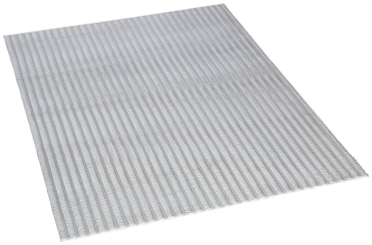 Fellimitat Stripy grau B/L: ca. 120x160 cm