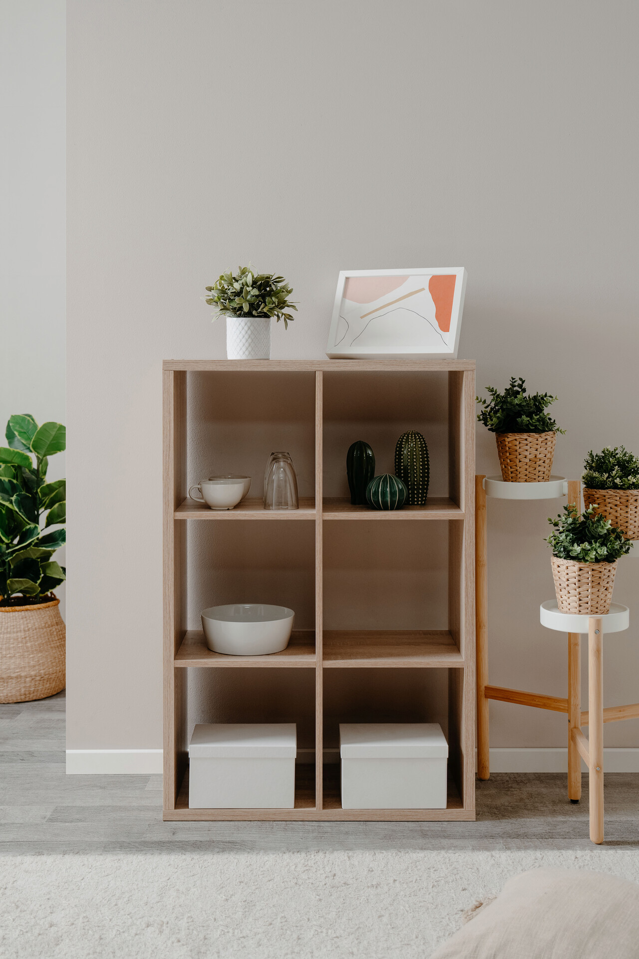 Raumteiler Max Eiche Sonoma Nachbildung B/H/T: ca. 73x107x33 cm