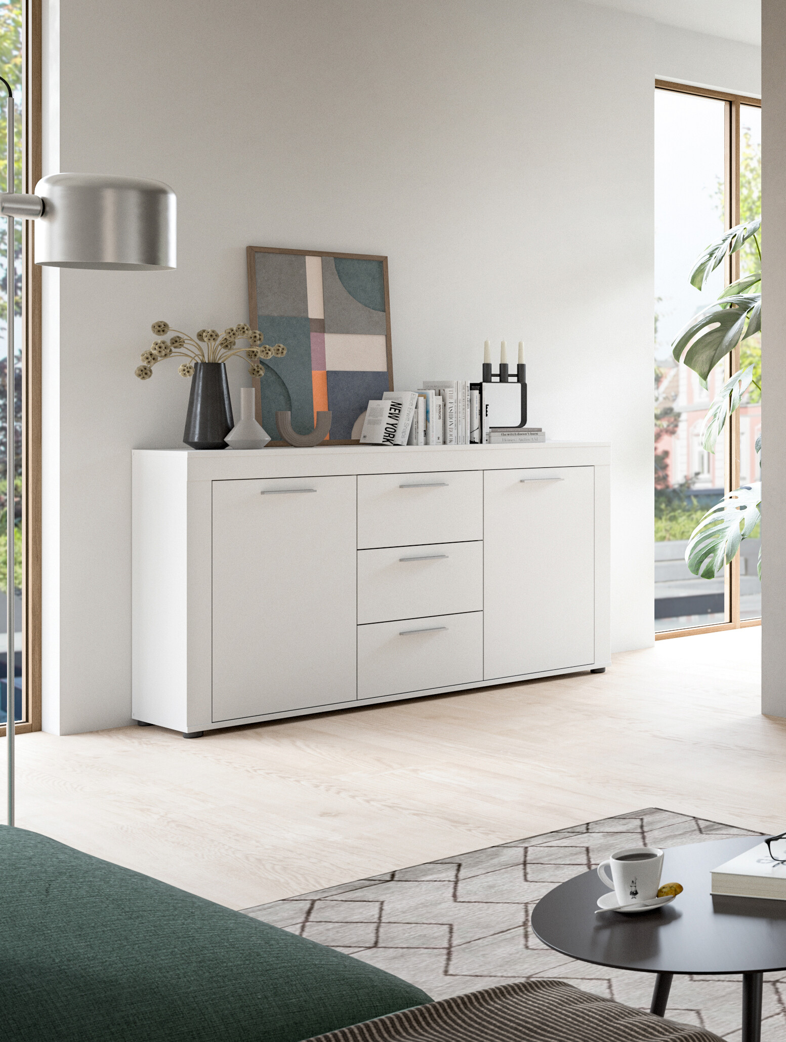 Sideboard Jam weiß B/H/T: ca. 125x80x35 cm Sideboard Jam weiß B/H/T: ca. 125x80x35 cm