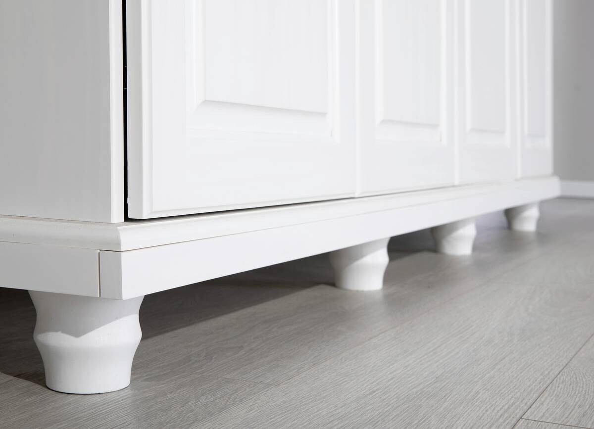 Kleiderschrank Isny weiß B/H/T: ca. 182x198x60 cm