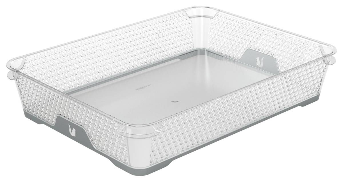 keeeper Stapelkörbchen grau B/H/L: ca. 26,5x7x36 cm