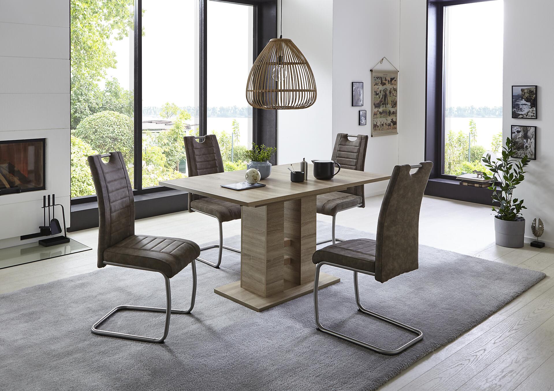 Esstisch HELENA II Eiche Sonoma Nachbildung B/H/T: ca. 140x76x90 cm