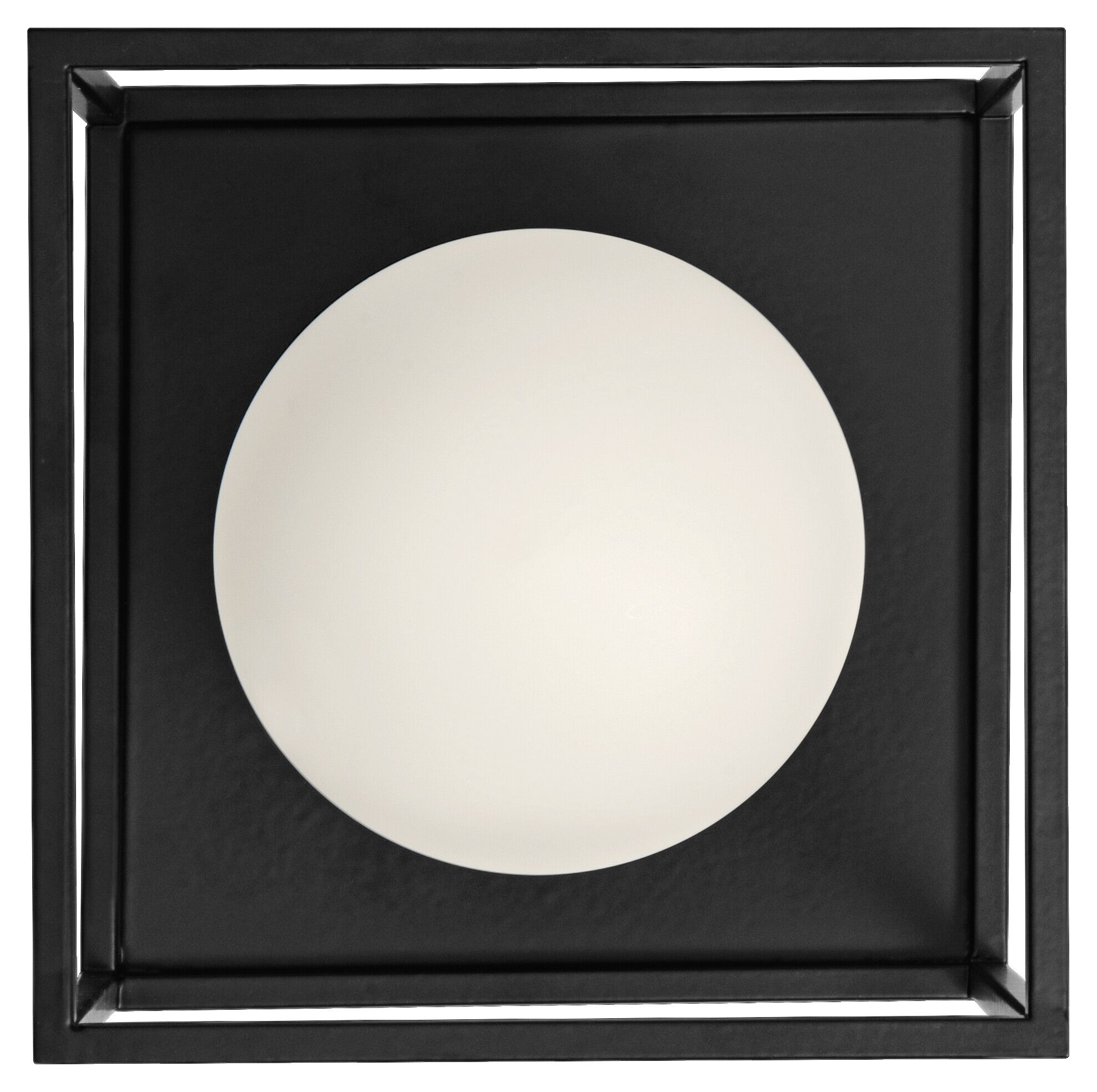 LEDVANCE Badezimmer-Wandleuchte Square schwarz weiß Metall Glas B/H/L: ca. 15x17,5x15 cm G9