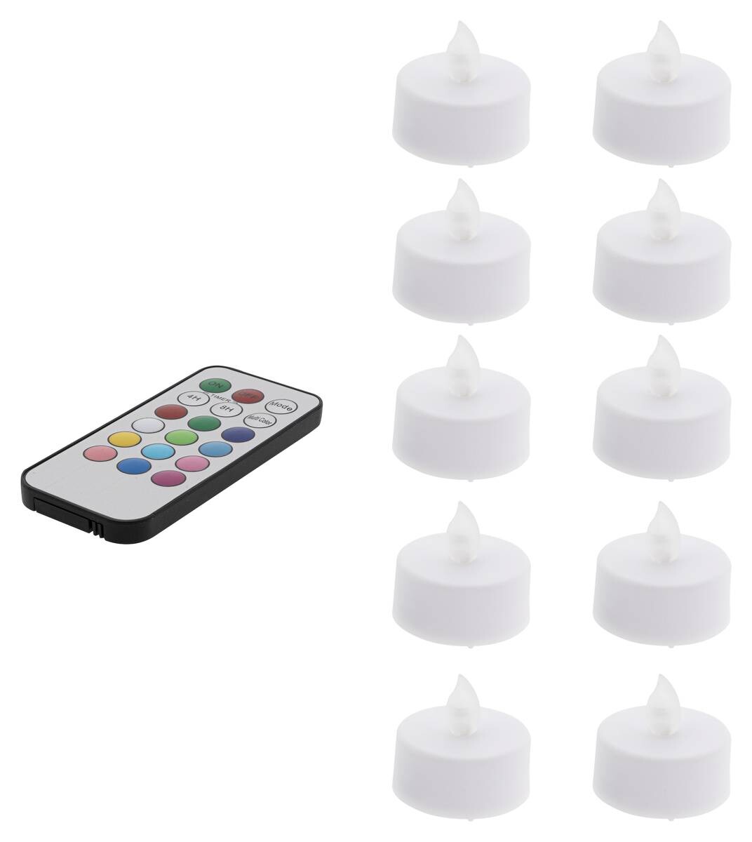 HI LED-Teelichter weiß