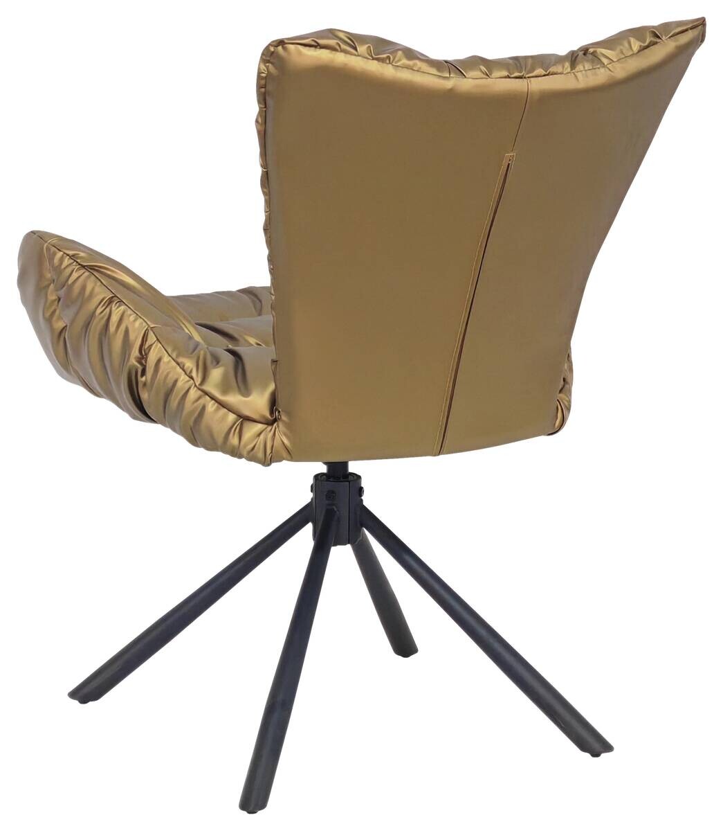 Drehstuhl Brest gold Kunstleder Nylon B/T: ca. 67x65 cm