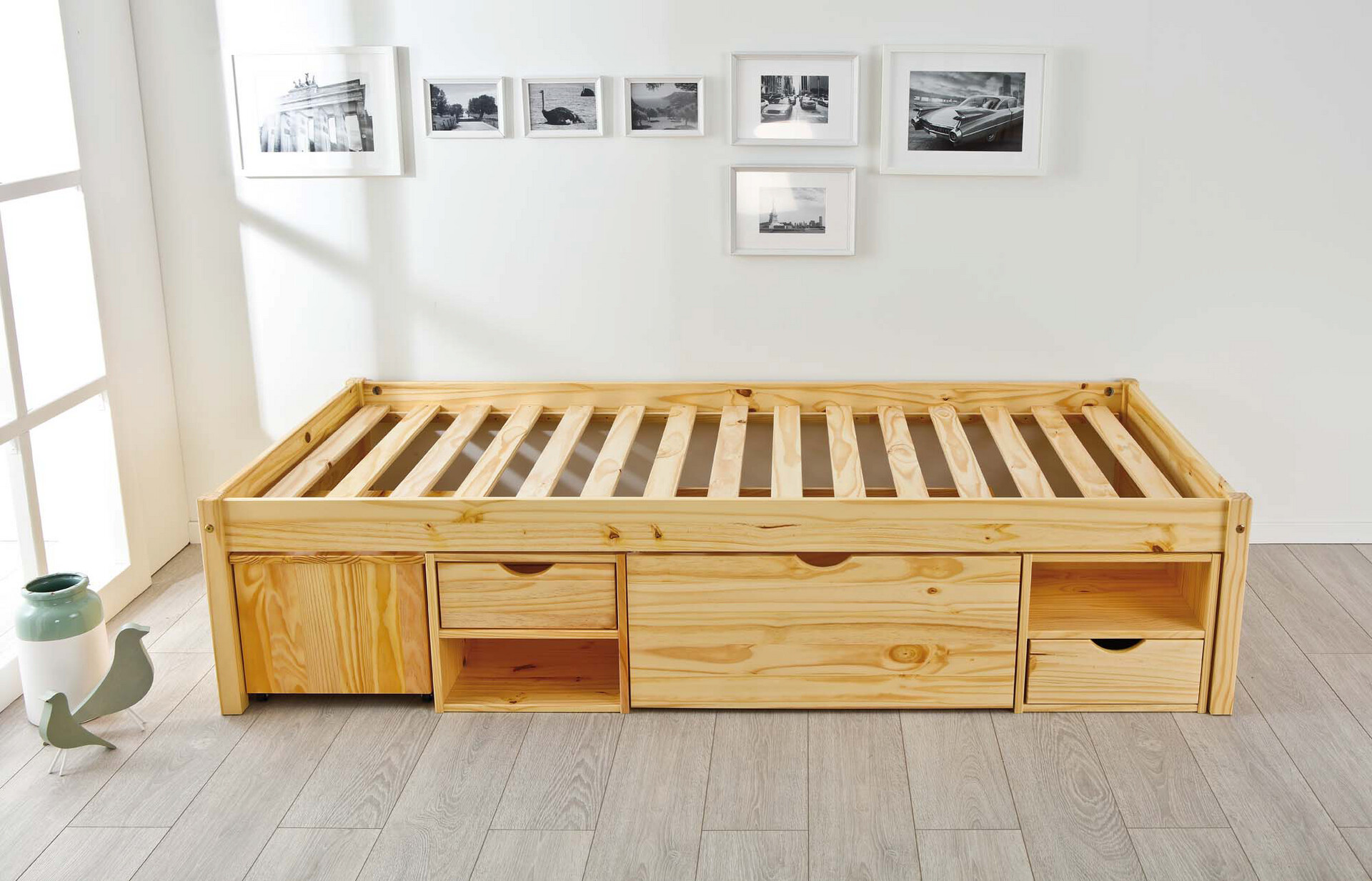 Funktionsbett Claas natur Liegefläche B/L: ca. 90x200 cm