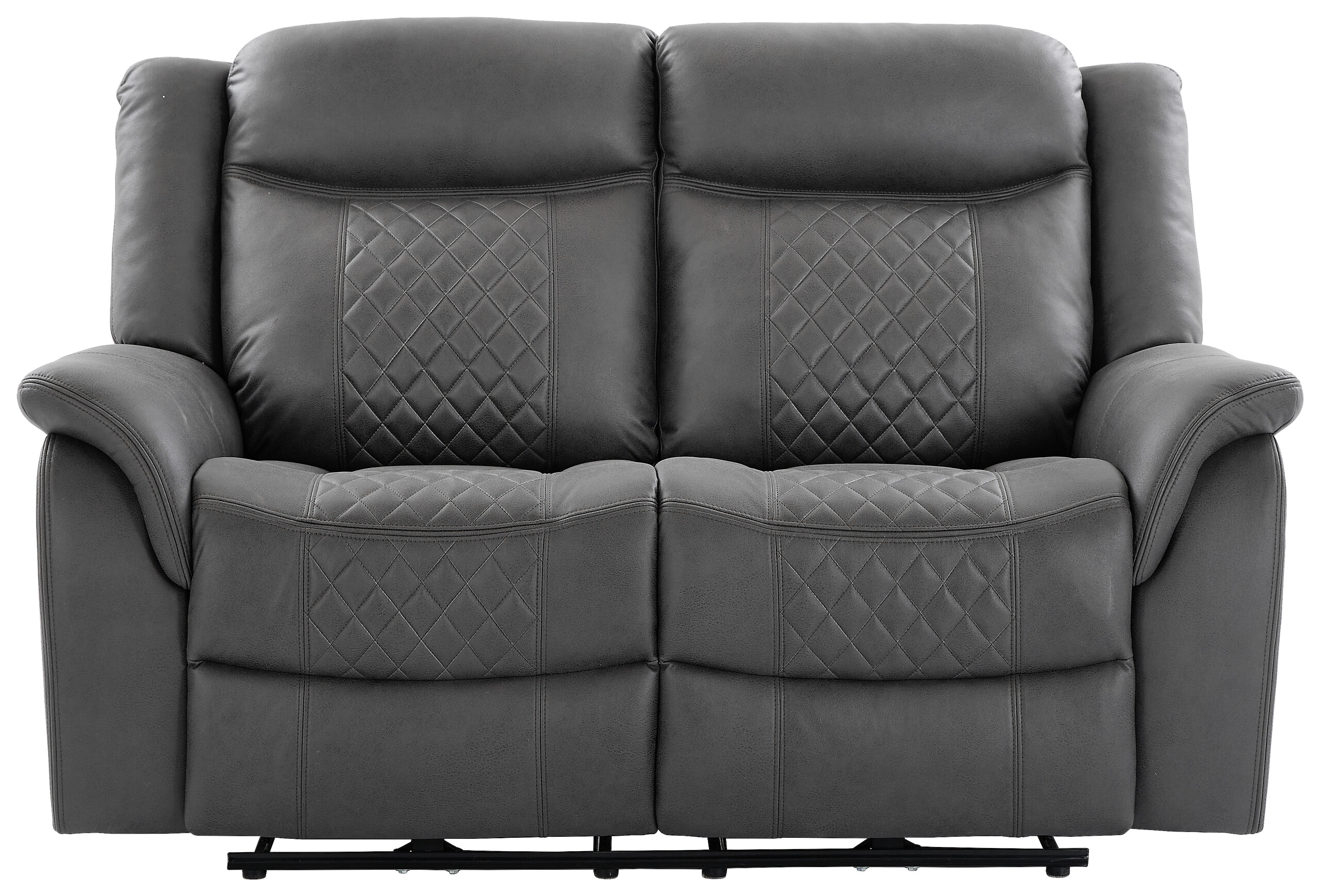 Sofa Pedro grau Microfaser B/H/T: ca. 162x108x94 cm