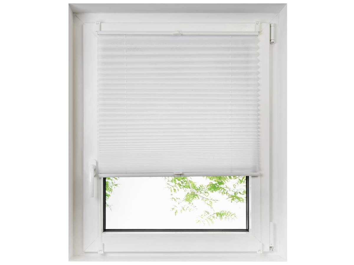 Spannplissee Non Woven weiß B/L: ca. 80x130 cm