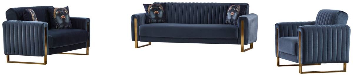 Sofa 3-2-1 Bogota anthrazit Microfaser