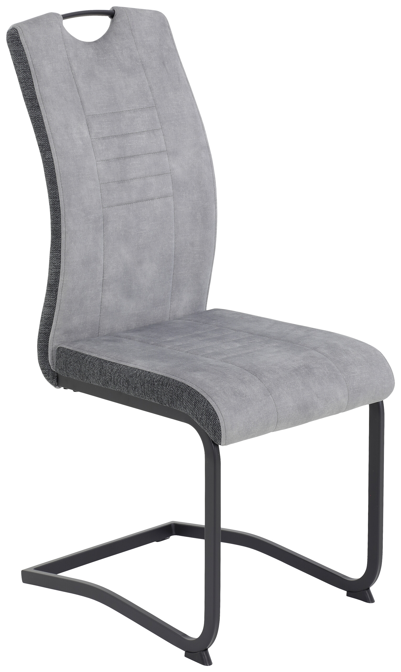 Schwingstuhl Riga, 4er-Set hellgrau Webstoff B/H/T: ca. 44x100x60 cm Schwingstuhl Riga, 4er-Set hellgrau Webstoff B/H/T: ca. 44x100x60 cm