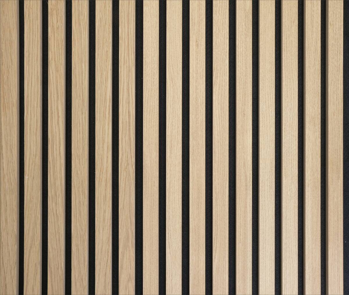 Wand- und Akustikpaneel Eiche natur L/B/H: ca. 240x56,1x1,9 cm pro Stück