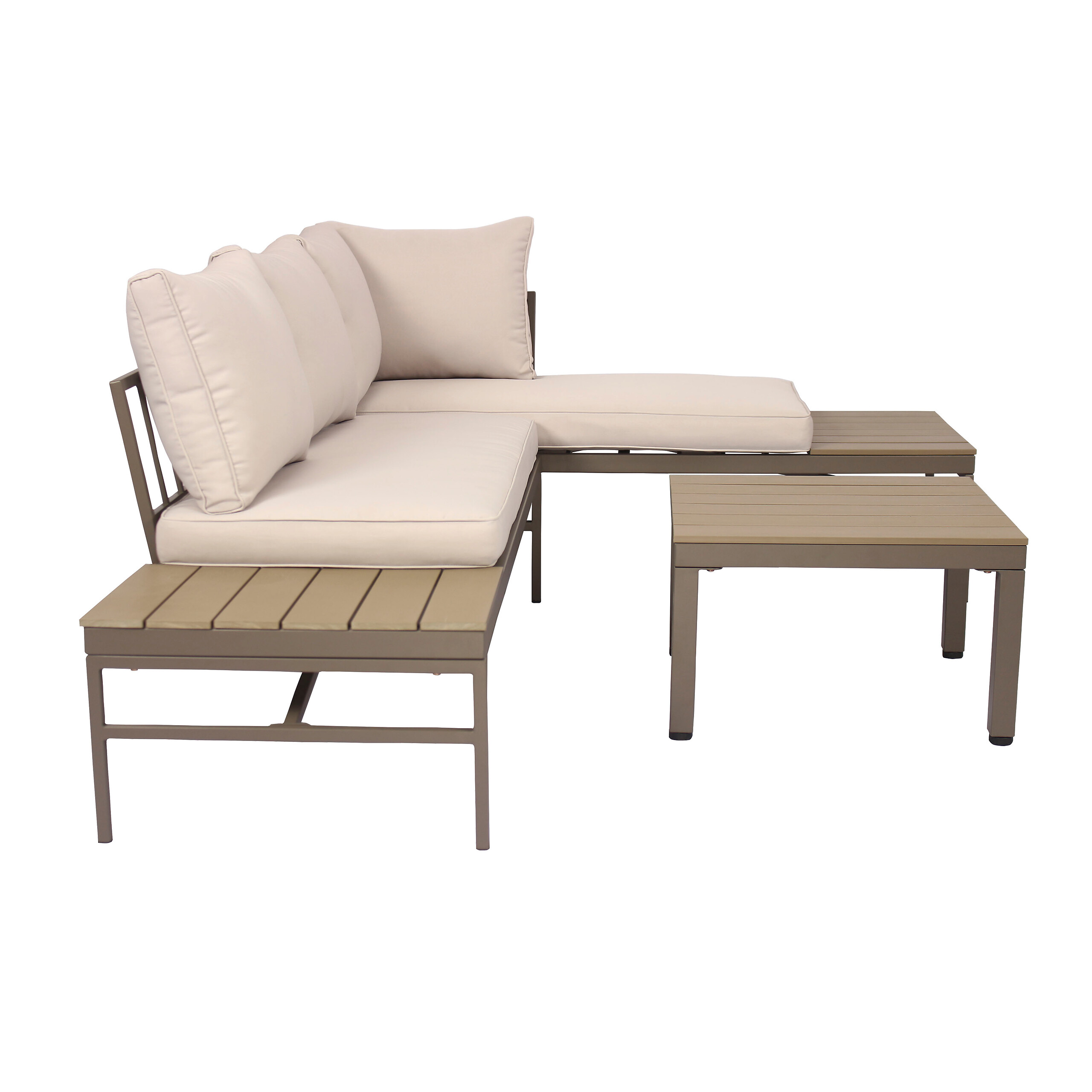 Gartensitzgruppe Nina natur Polyester