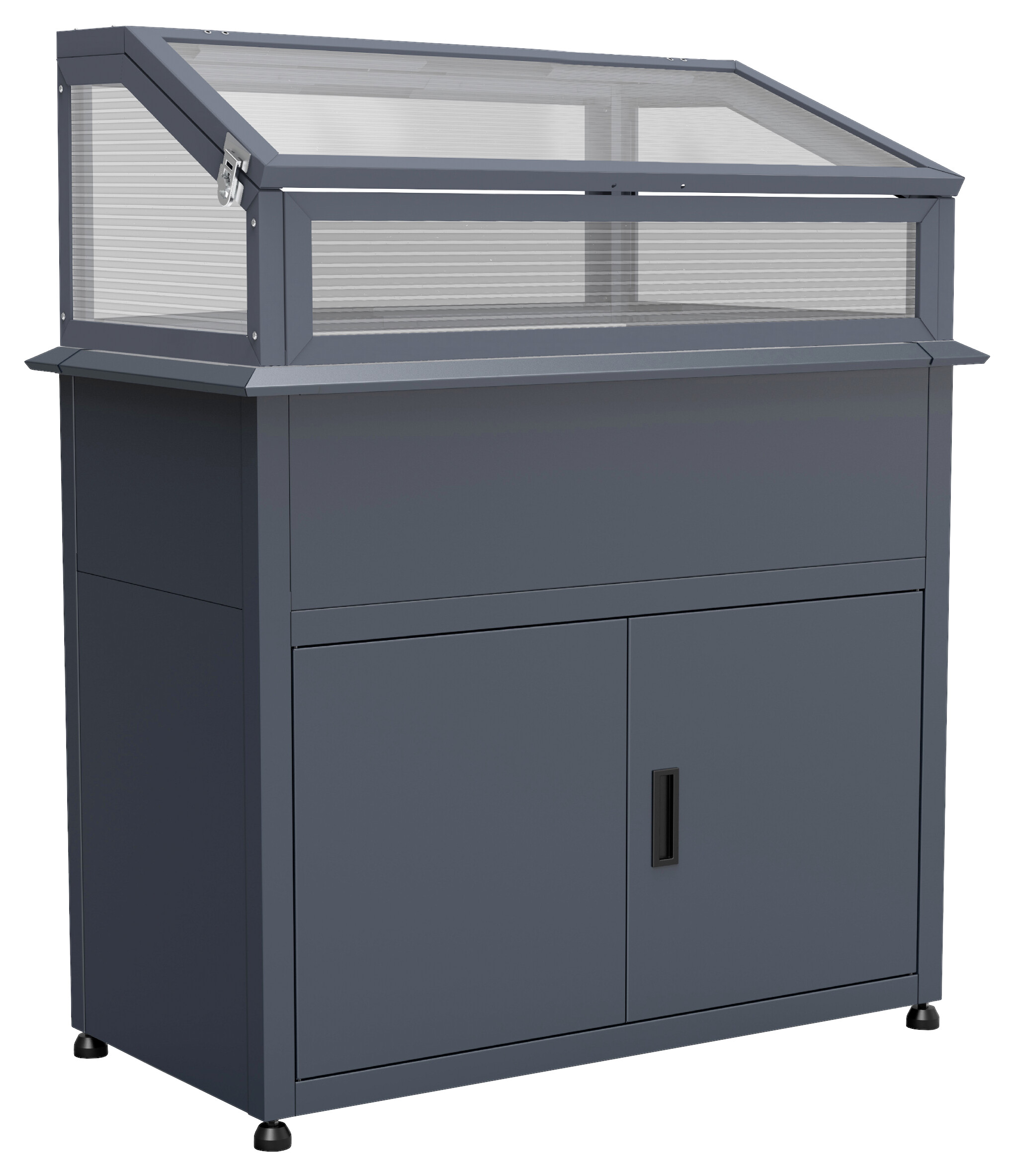 Westmann Hochbeet Plexa anthrazit Stahl B/H/L: ca. 100x120x50 cm