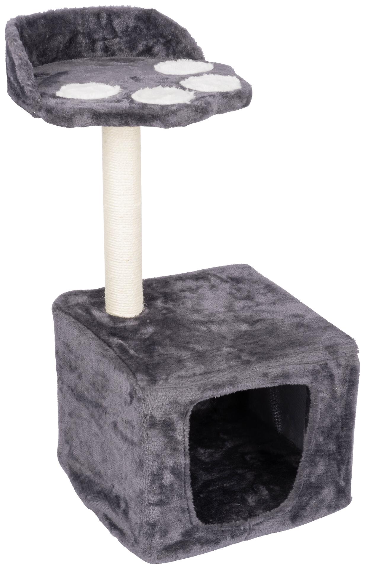 Katzenkratzbaum dunkelgrau Sisal B/H/T: ca. 68x30x30 cm