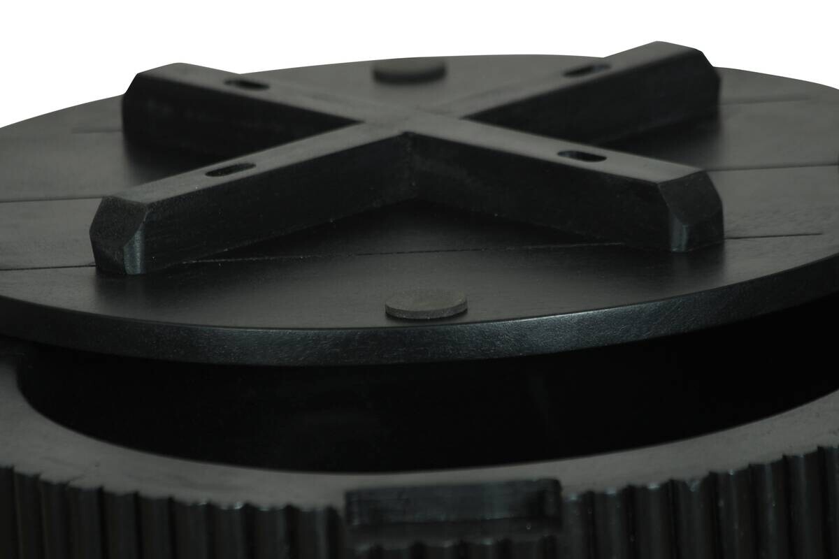 Beistelltisch OWEN schwarz Mango H/D: ca. 50x40 cm