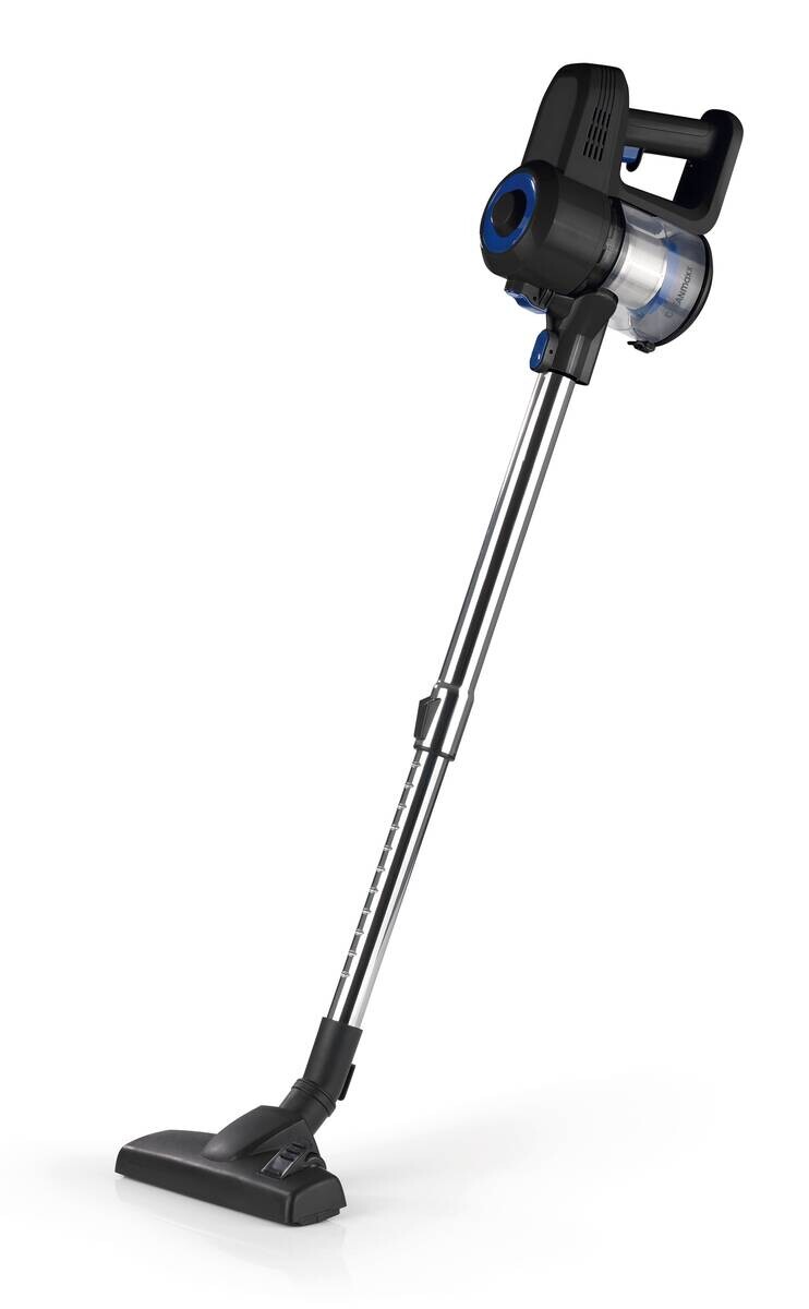 CLEANmaxx Handstaubsauger schwarz blau Kunststoff Metall B/H/L: ca. 12,5x22x30,5 cm
