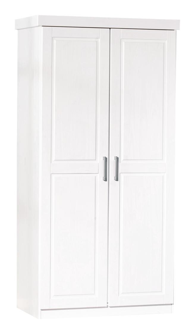 Kleiderschrank Hakon weiß B/H/T: ca. 95x190x55 cm