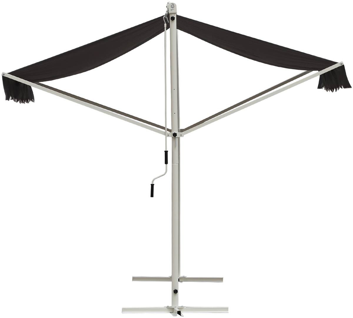 Outsunny Standmarkise grau Polyester-Mischgewebe B/H/L: ca. 294x250x295 cm