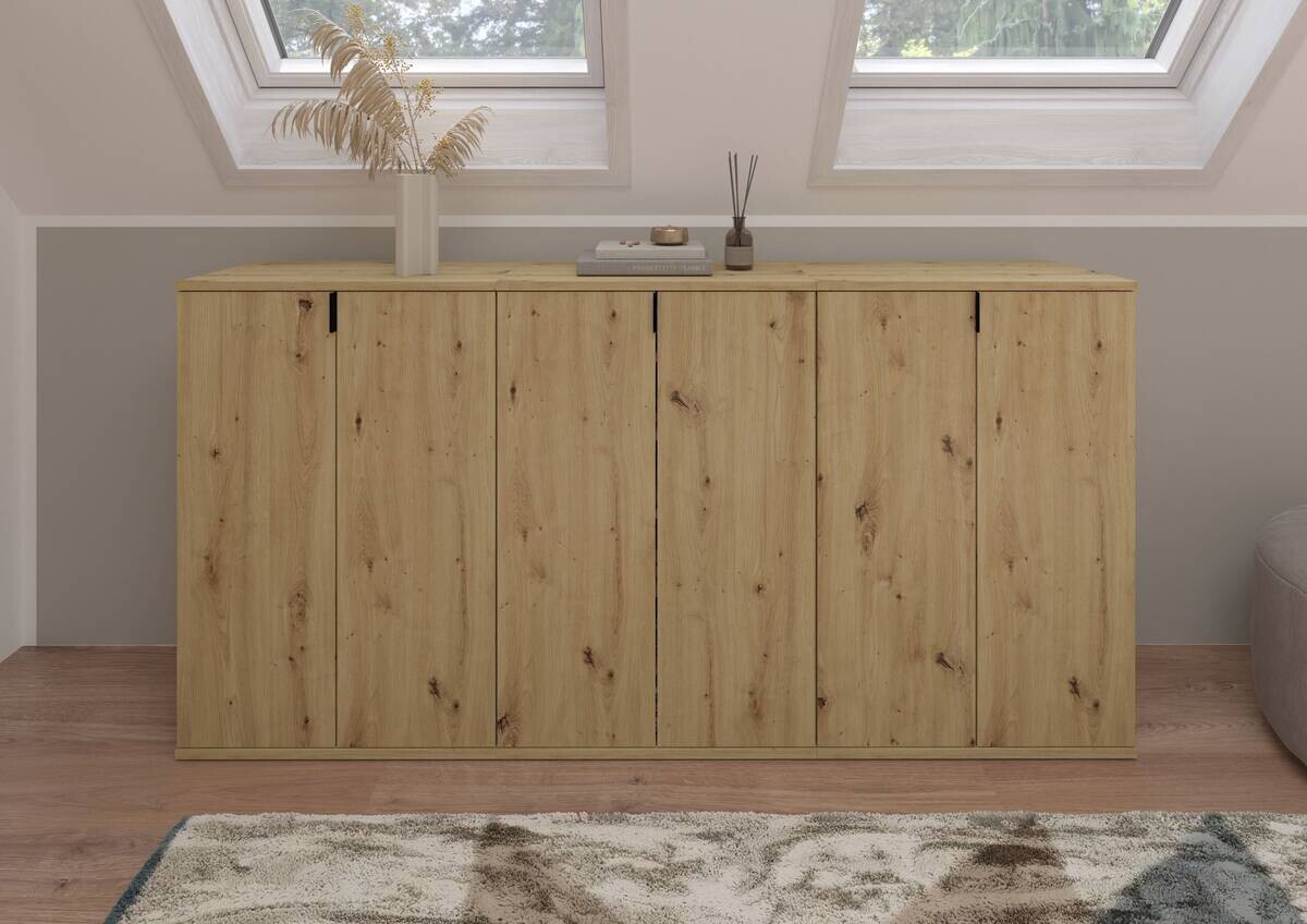 Garderobe PROJEKT Eiche Artisan Nachbildung B/H/T: ca. 183x99x34 cm