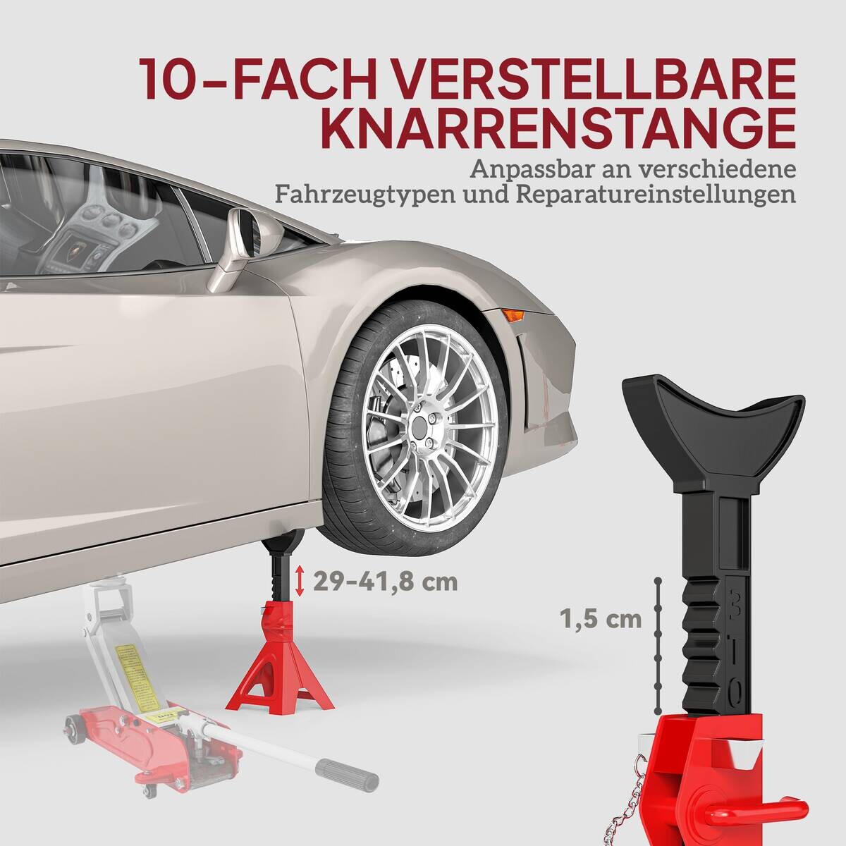 HOMCOM Unterstellbock B/H/L: ca. 18x29x19 cm