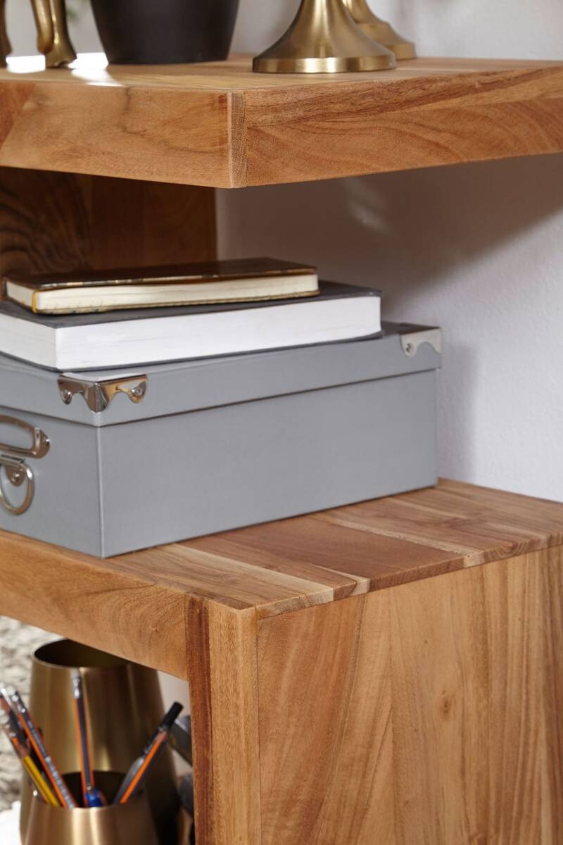 Beistelltisch natur Akazie B/H/T: ca. 44x60x30 cm