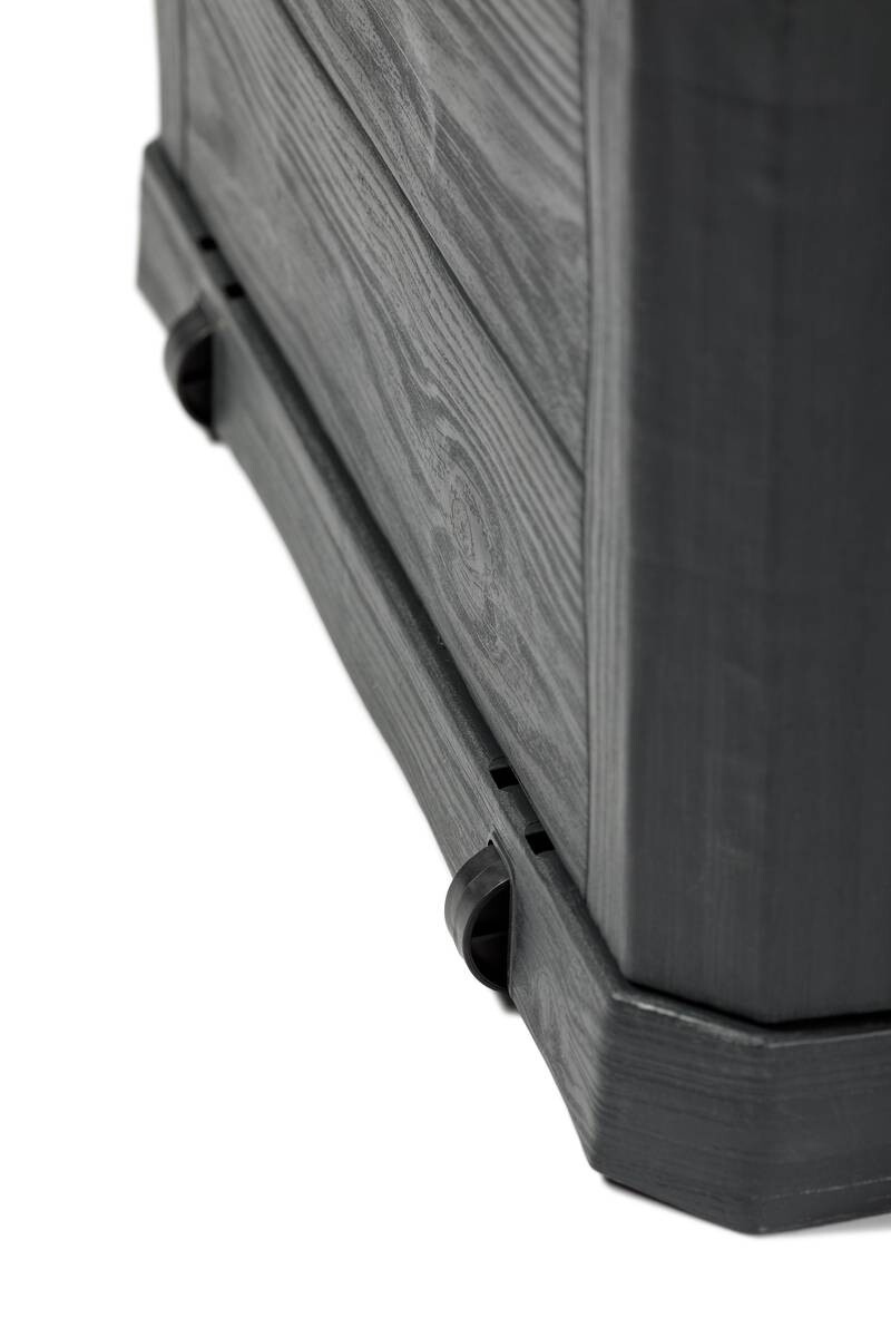 Toomax Aufbewahrungsbox Woodys 280 anthrazit Kunststoff B/H/T: ca. 118x56x45 cm