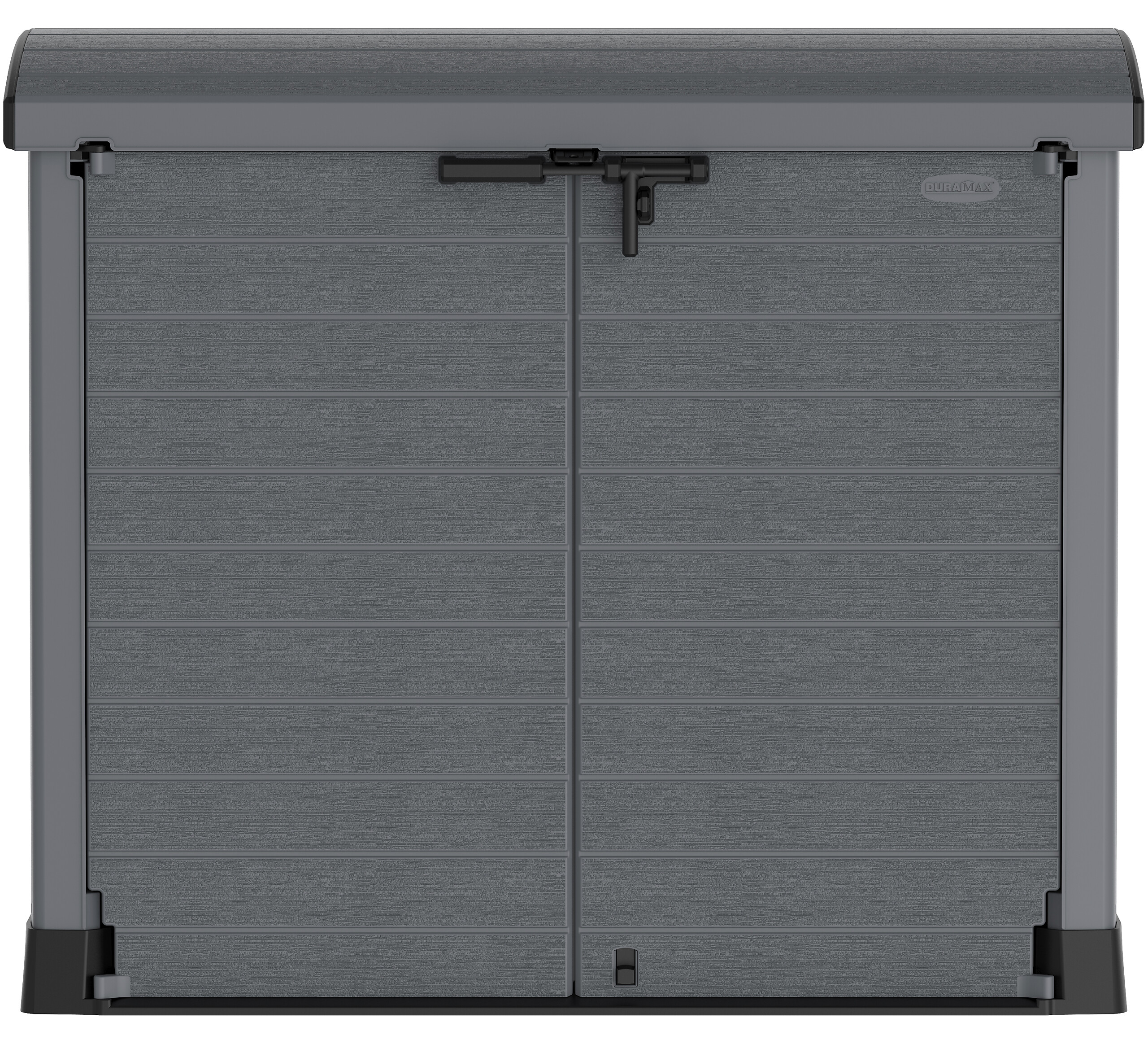 VCM Mülltonnenbox 2er StoreAway grau Kunststoff B/H/L: ca. 145x125x83 cm