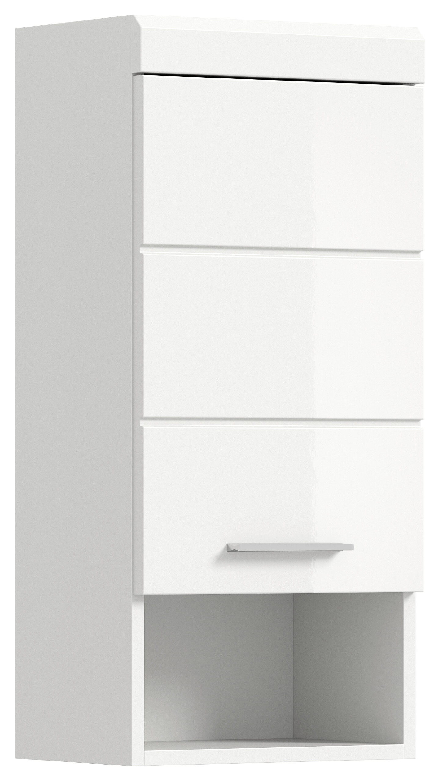 Badhängeschrank Scout weiß weiß Hochglanz B/H/T: ca. 37x79x24 cm