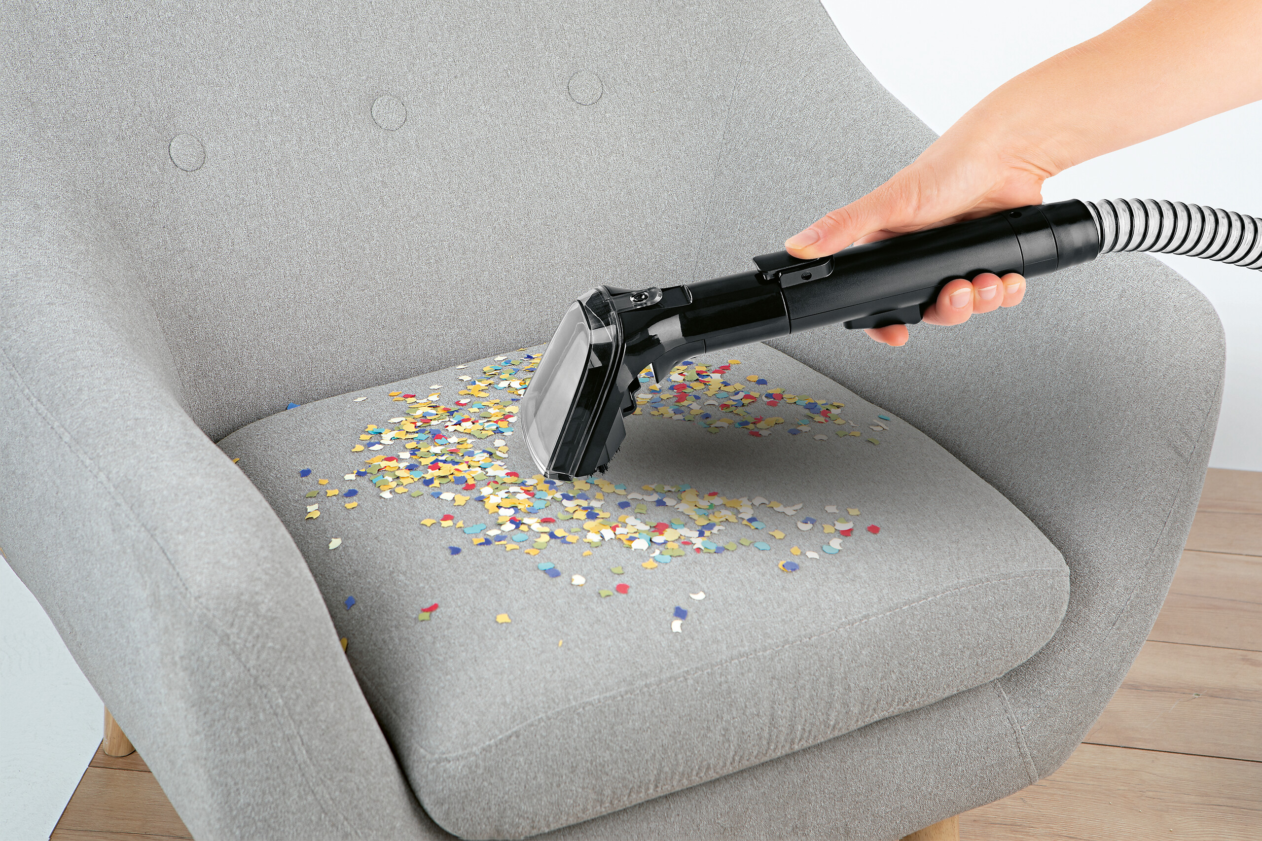 CLEANmaxx Polster -und Teppichreiniger schwarz rot Kunststoff B/H/L: ca. 33,5x33x29,5 cm ca. 400 W