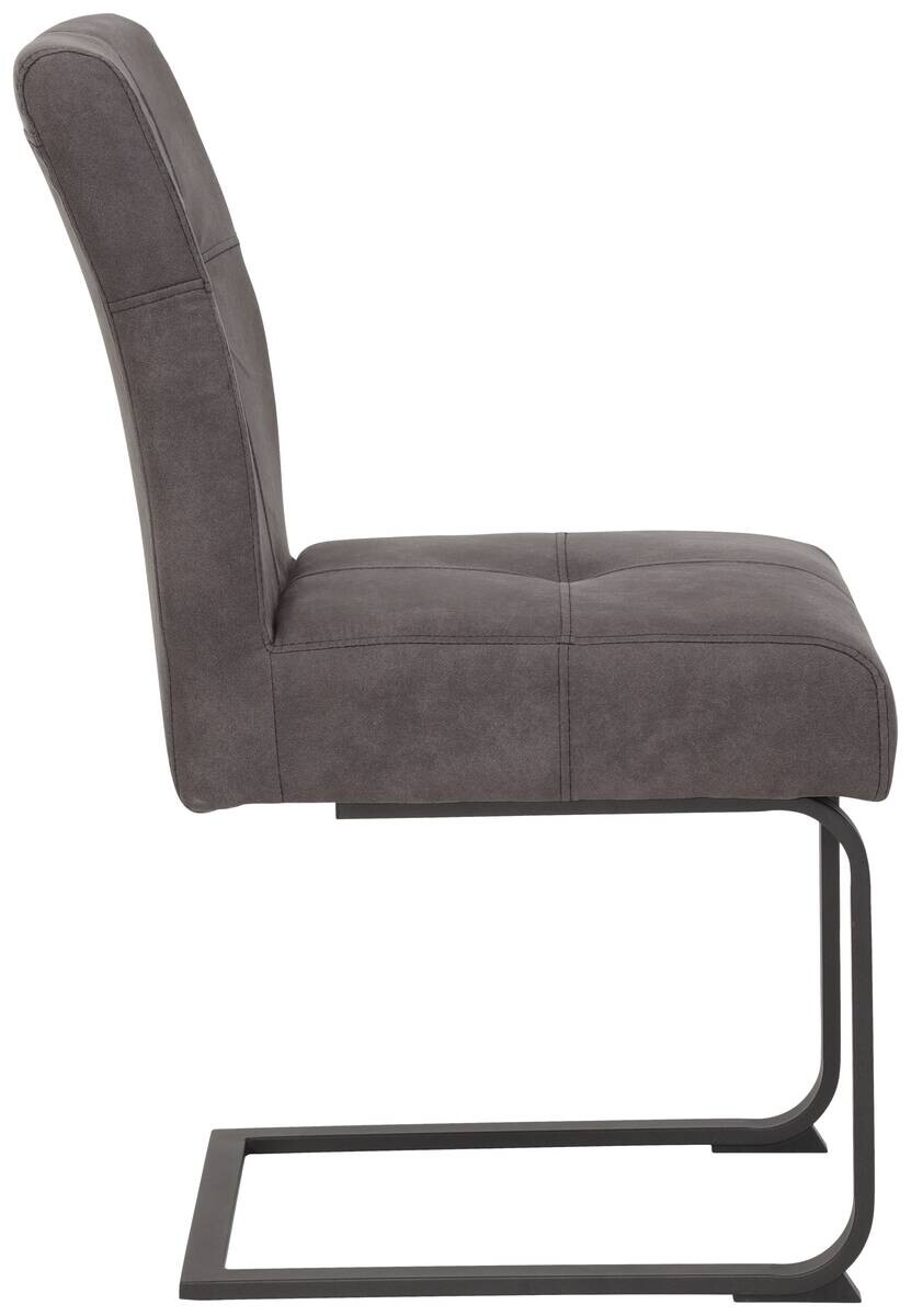 Essgruppe Luise I Eiche anthrazit Microfaser B/H/T: ca. 160x76x80 cm