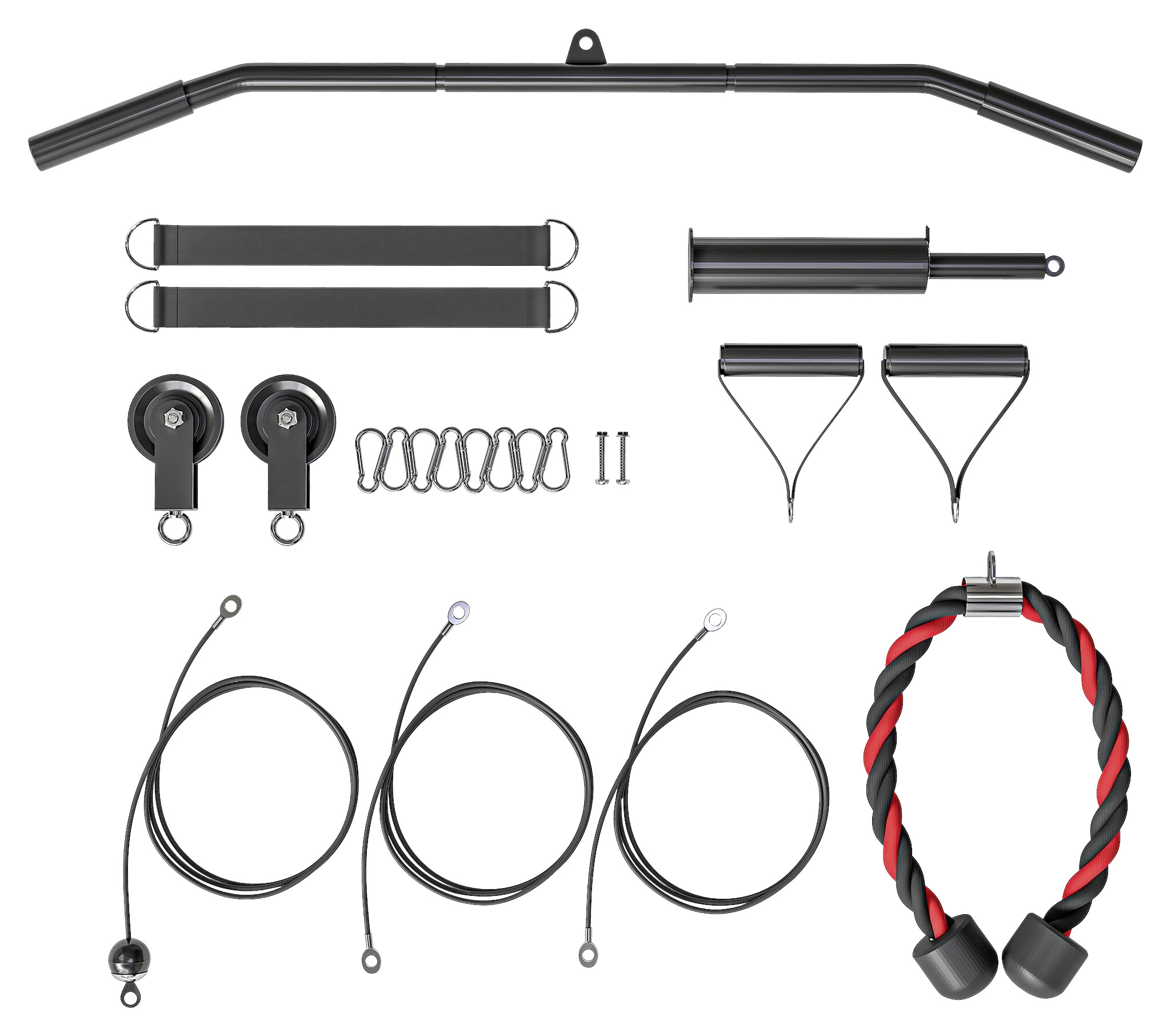 SPORTNOW Kabelzugsystem schwarz Nylon B/H/L: ca. 2,5x200x98 cm