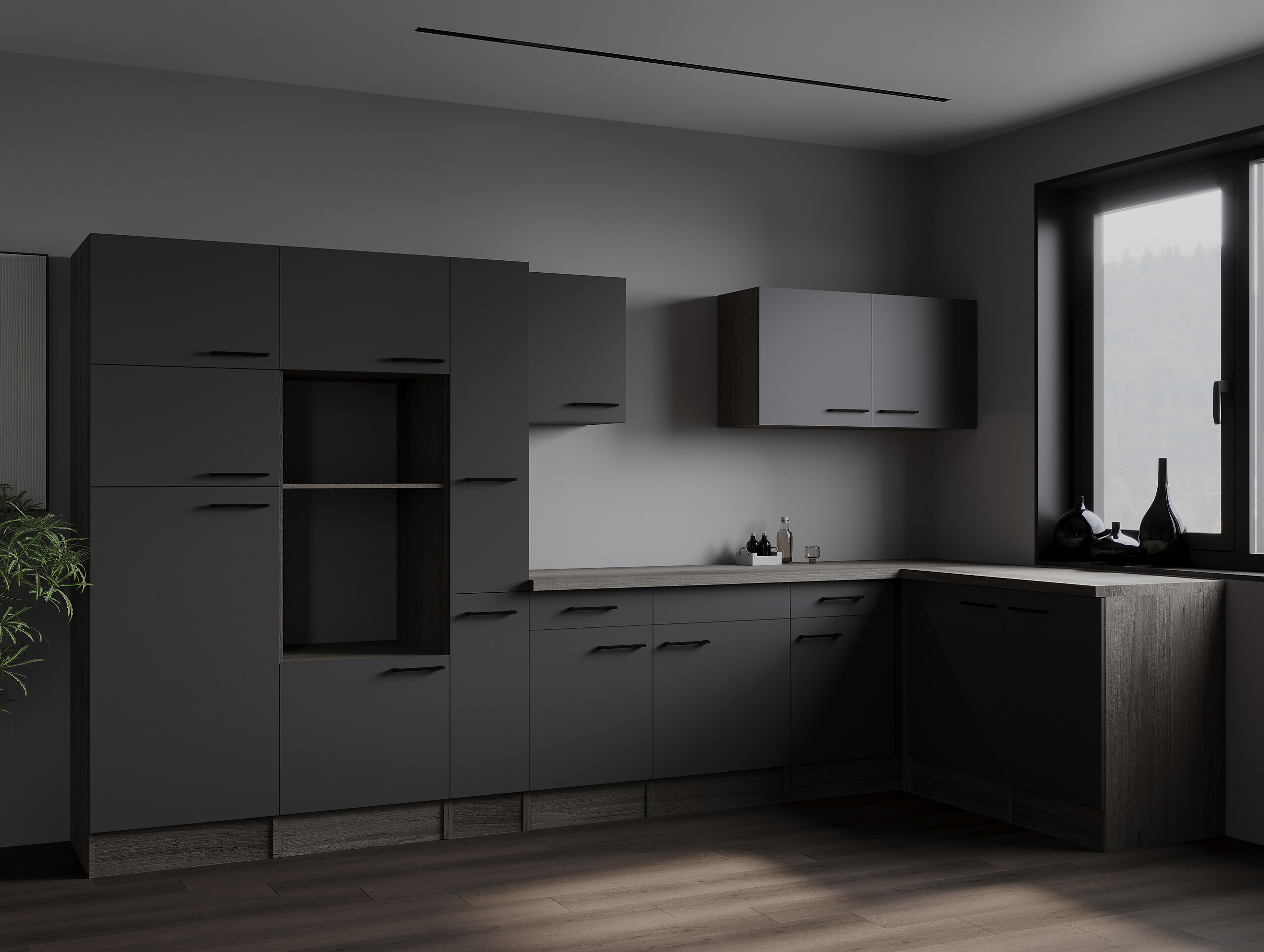 Winkelküche Oliver B/H/T: ca. 370x205x172 cm