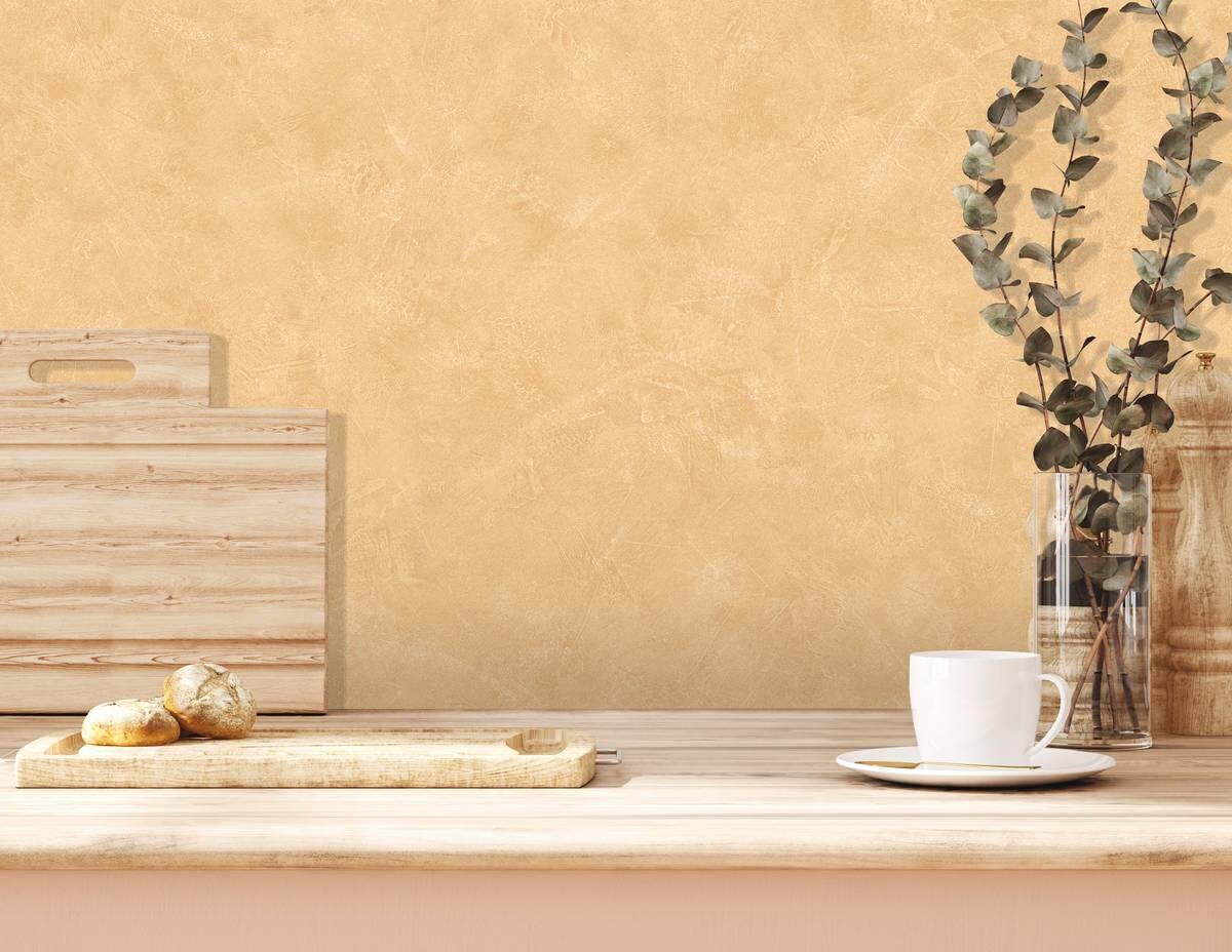 UGEPA Vinyltapete Struktur gelb B/L: ca. 53x1005 cm